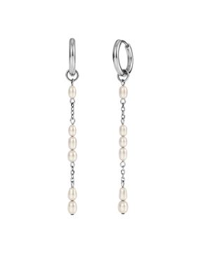 Edblad Breeze hoop earrings L steel 130384