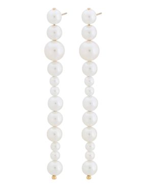 Edblad Cadence Gold pearl earrings shoulder dusters 126077