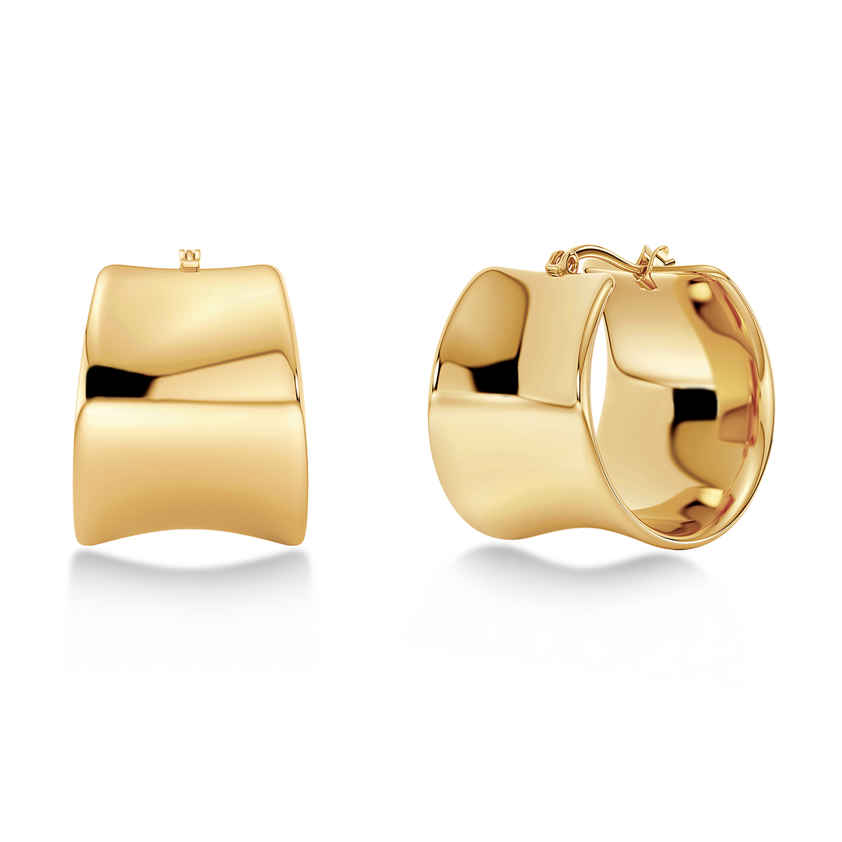Edblad Cane Hoops L gold-plated earrings 129395