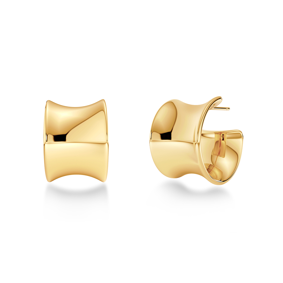 Edblad Cane Hoops S gold-plated earrings 129393