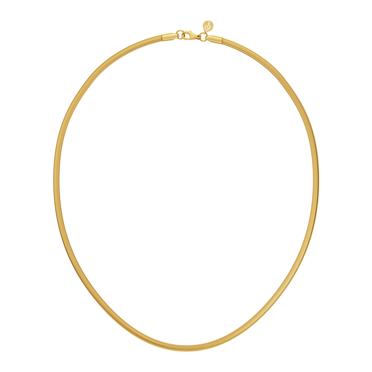 Edblad Herringbone chain necklace 45 cm gold-plated steel 124570