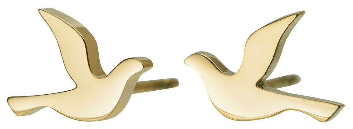 Edblad Dove Studs Small Gold 11730015