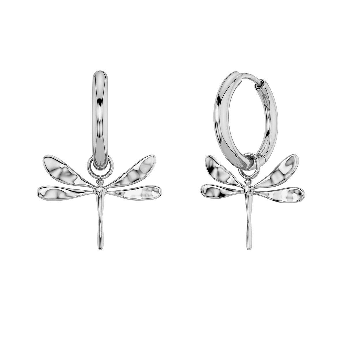 Edblad Dragonfly hoops steel earrings 132140