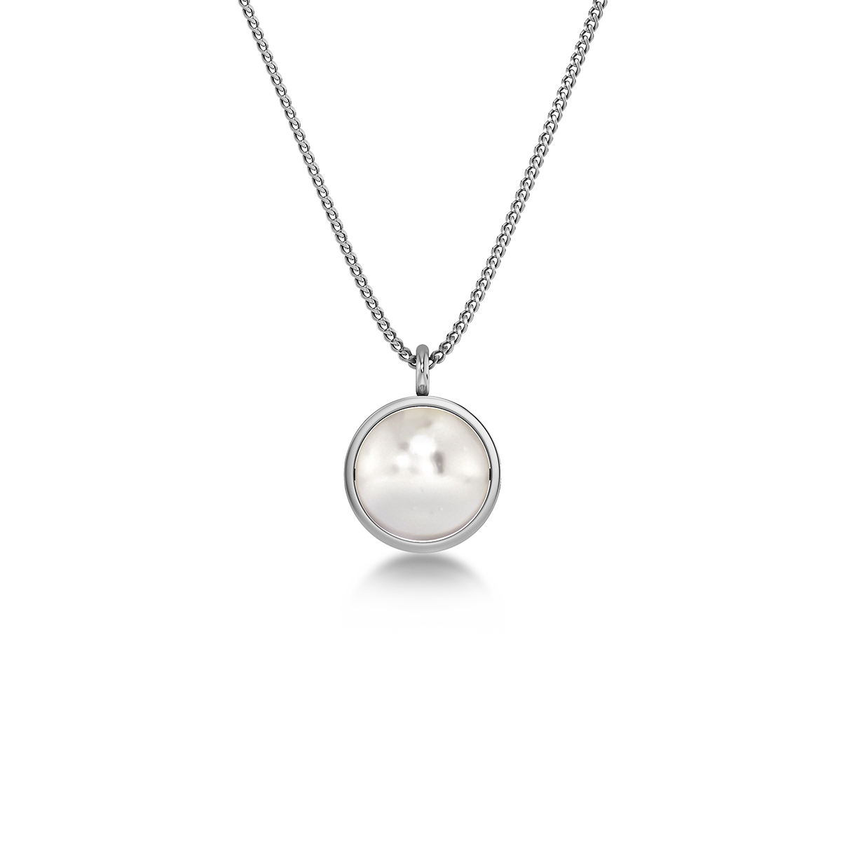 Edblad Gabrielle Steel pearl necklace 129418