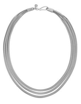 Edblad Herringbone Triple Necklace Steel 127430