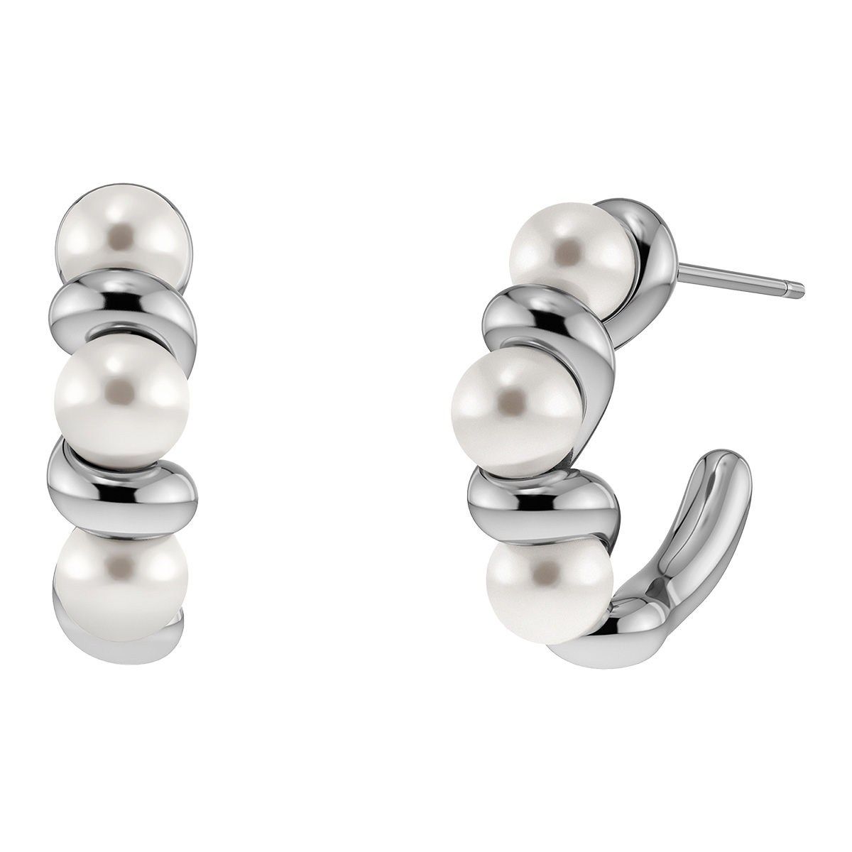 Edblad Margot hoop earrings S steel 130422