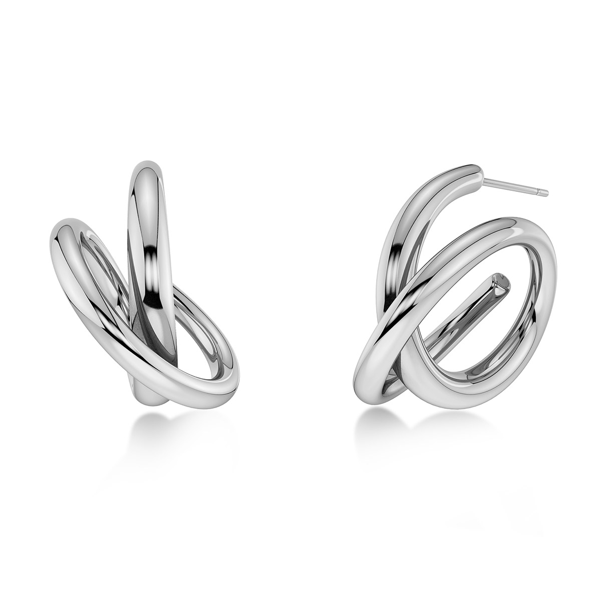 Edblad Nouveau earrings L Steel 131919