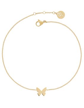 Edblad Papillon anklet goldtone 120219
