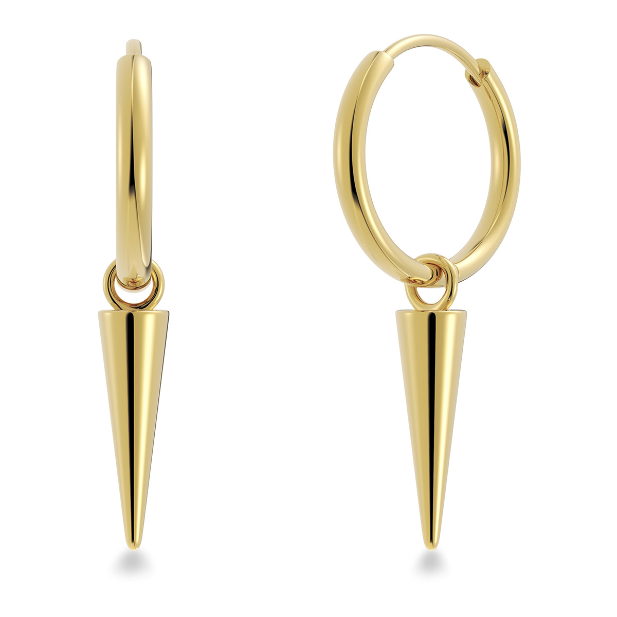 Edblad Peak hoop earrings gold-plated steel 124725