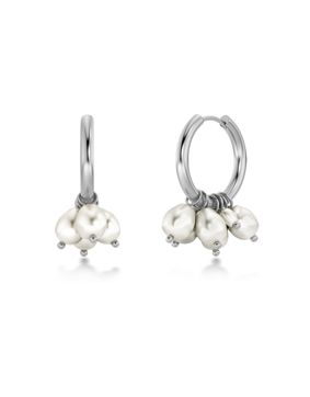 Edblad Pearl signet hoops steel 127829