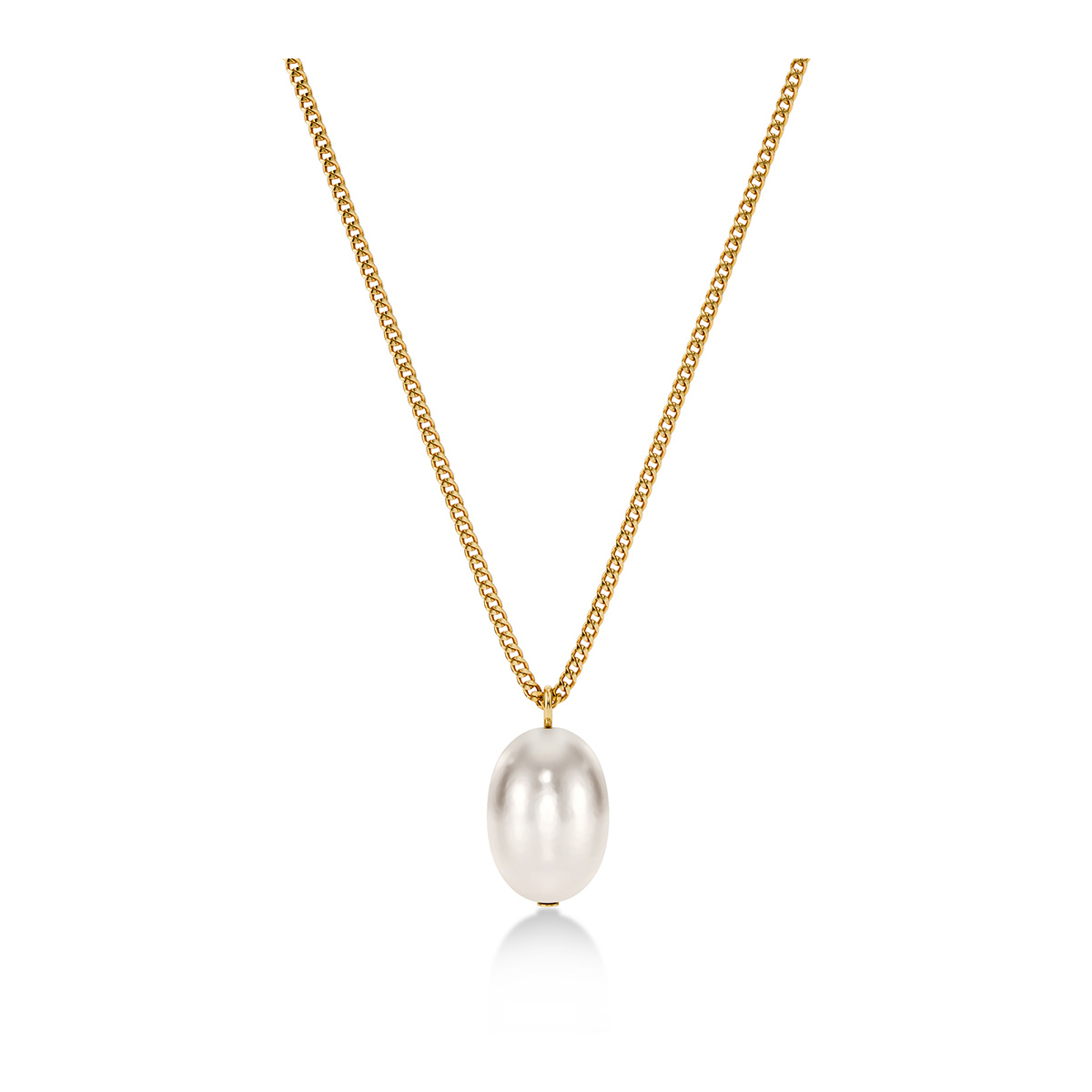 Edblad Perla pearl necklace gold-plated steel 130663