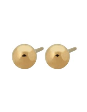 Edblad Plain Studs M Gold stud ball earrings 126143