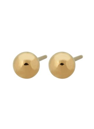 Edblad Plain Studs M Gold stud ball earrings 126143
