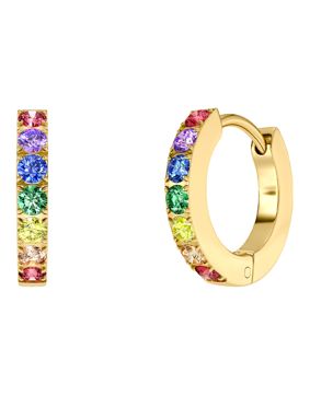 Edblad Rainbow hoop earrings gold plated 130449