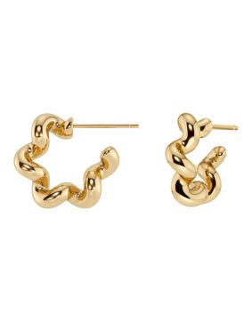Edblad Spiral hoop earrings S gold plated 130451