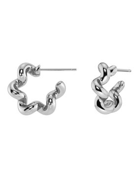 Edblad Spiral hoop earrings S steel 130452