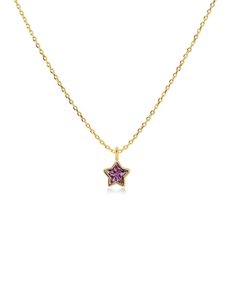 Edblad Star Sparkle Necklace Kids Pink Gold 127610