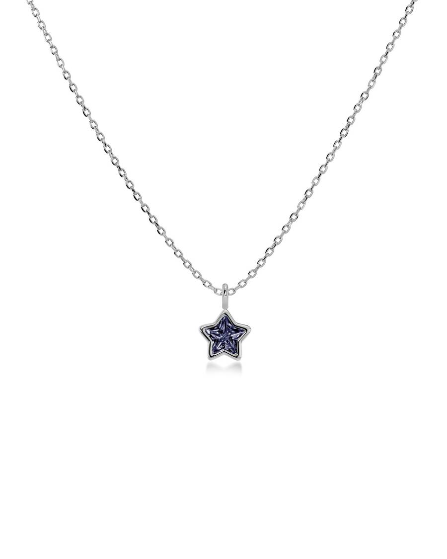 Edblad Star Sparkle Necklace Kids Purple Steel 127611