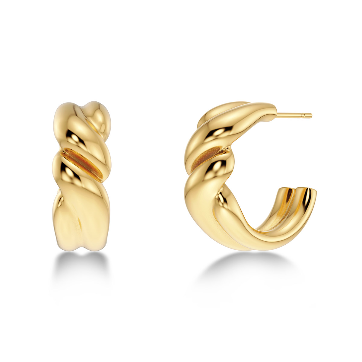 Edblad Twist Hoops L Gold 127939