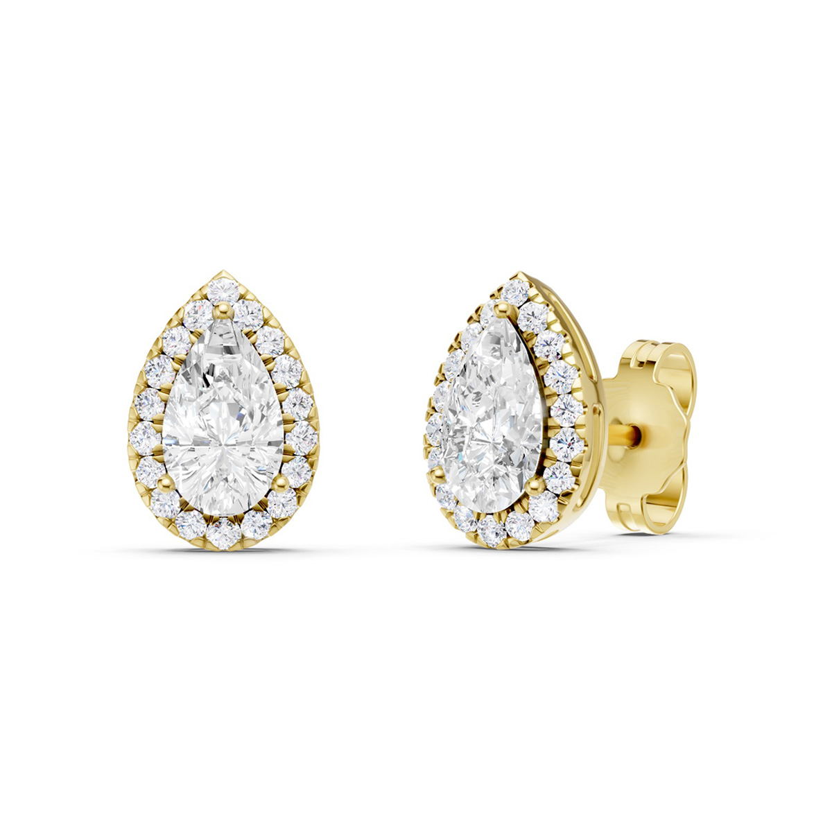 Midem Amsterdam diamond earrings 1.00ct gold