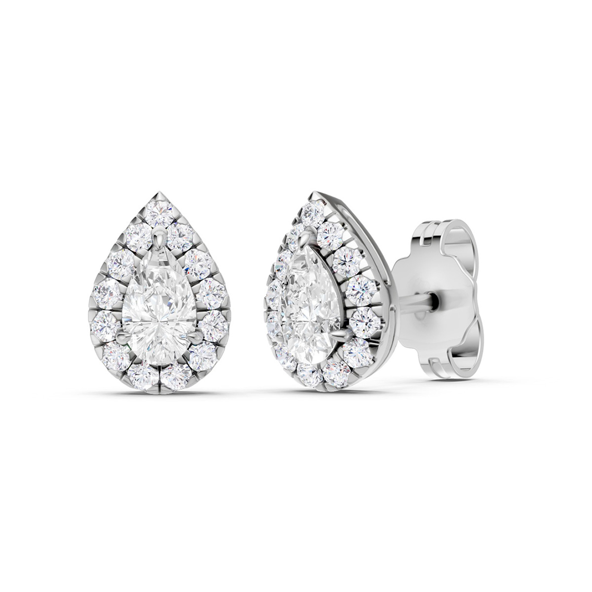 Midem Amsterdam diamond earrings 0.50ct white gold