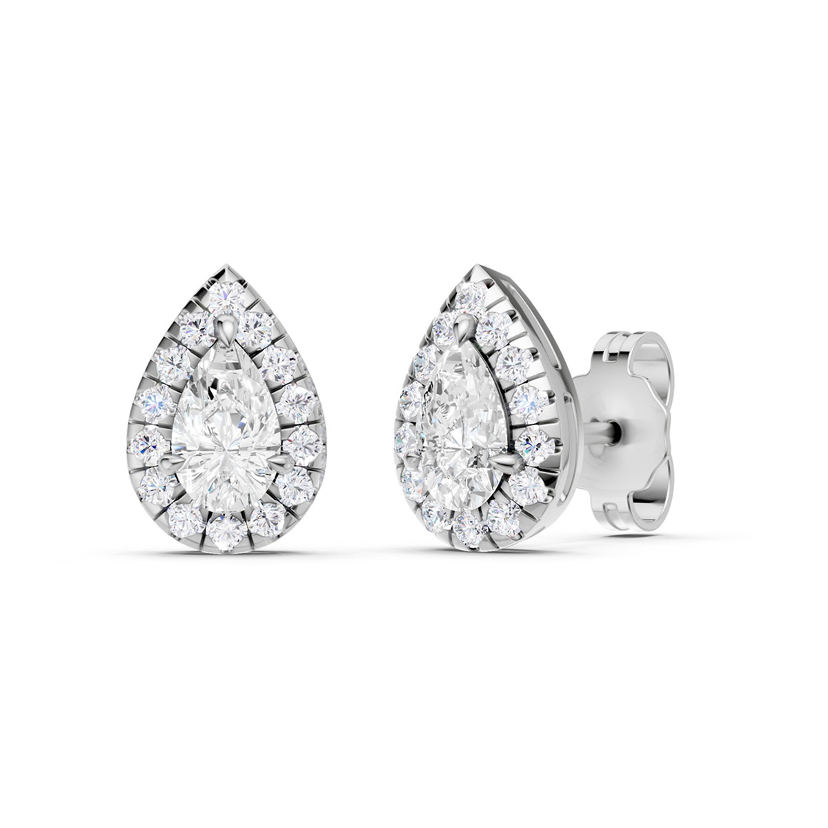 Midem Amsterdam diamond earrings 0.75ct white gold