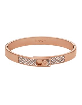 Emporio Armani Couples rose gold-colored steel bangle-bracelet EGS3089221