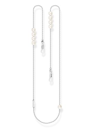 Thomas Sabo sunglass chain with imitation white pearls silver-coloured EKE003-337-11-L76