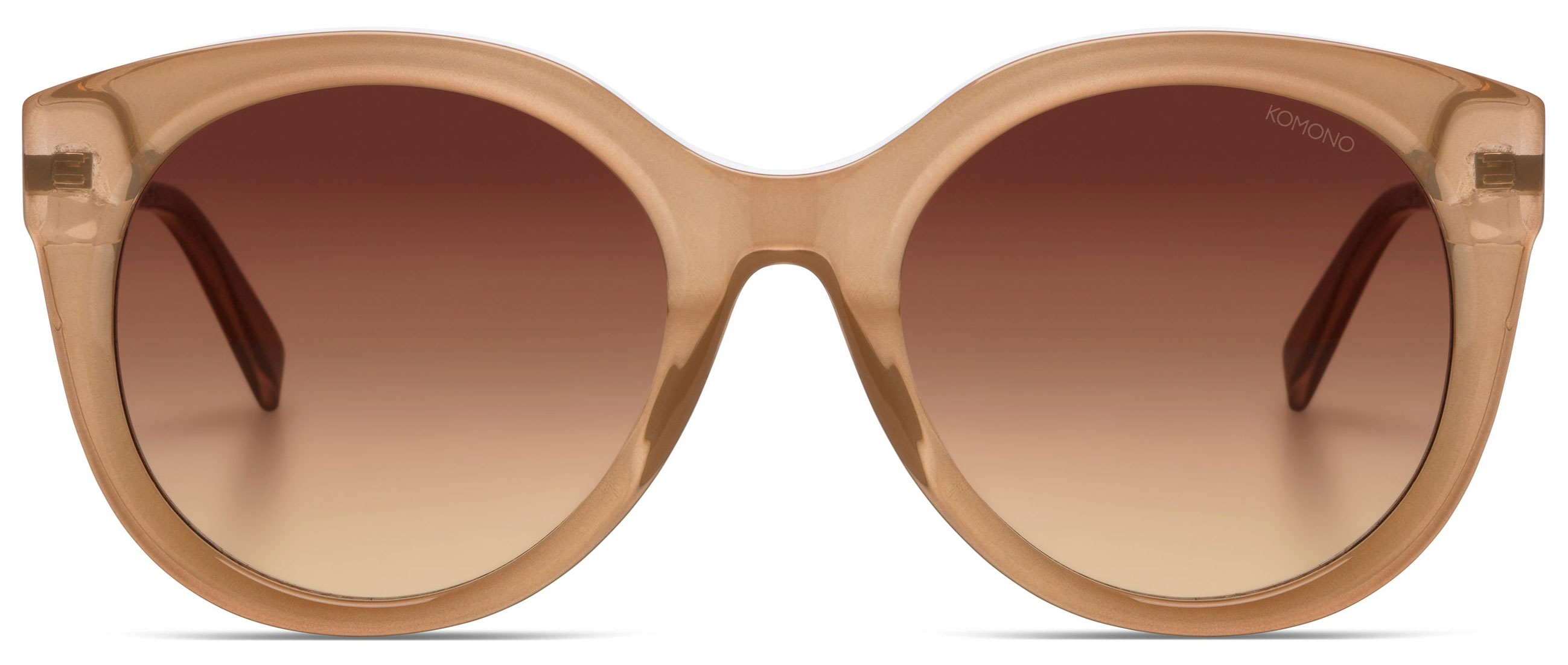 KOMONO Ellis metal Sahara white gold sunglasses