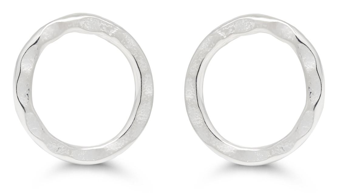 Silver earrings round EP-2961