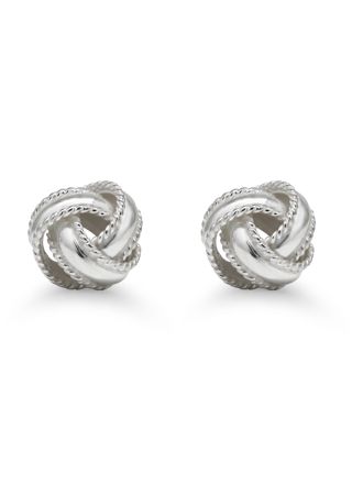 Silver earrings knot EP-2968