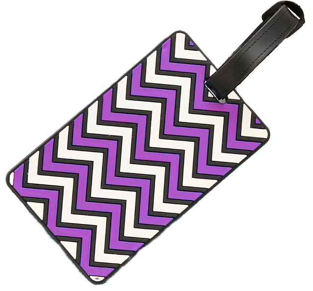 Tiera luggage tag Purple Wave