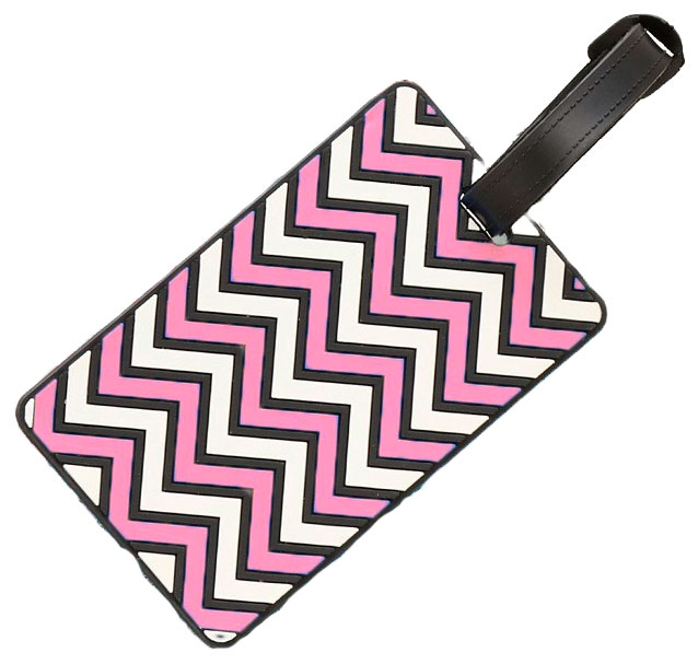 Tiera luggage tag Pink Wave