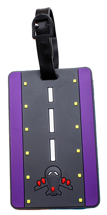 Tiera luggage tag Runway Purple