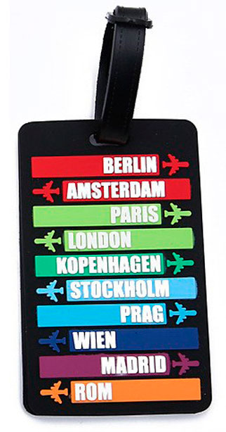 Tiera luggage tag Black Berlin