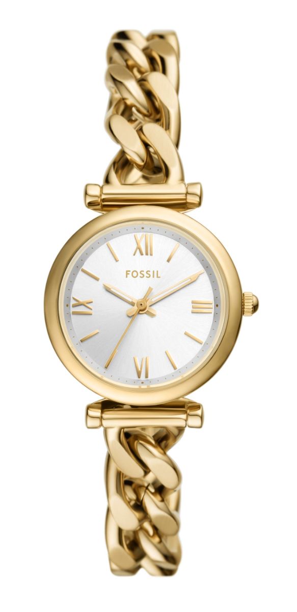 Fossil Carlie 3-hand Yellow gold ES5329