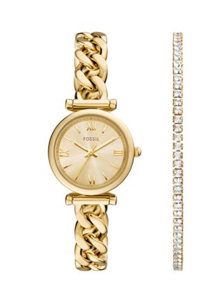 Fossil Carlie 3 hand Gold ES5387SET