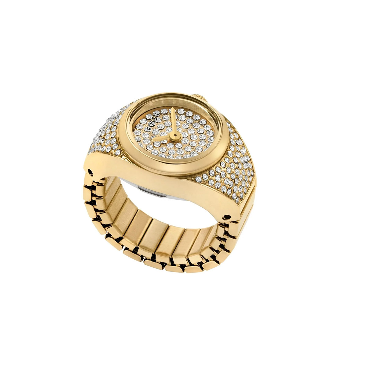 Fossil 2 hand Gold ring watch ES5392