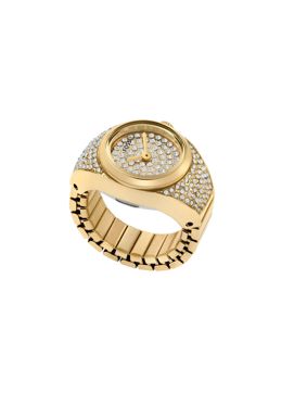 Fossil 2 hand Gold ring watch ES5392