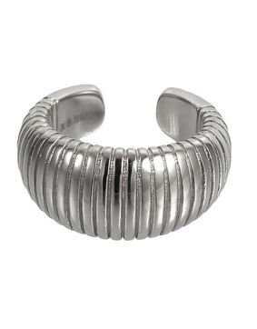 Lykken Trend curved ear cuff steel earrings 12 mm