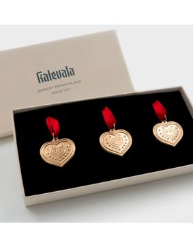 Kalevala Euran Sydän 3-piece Christmas decoration set 39109520