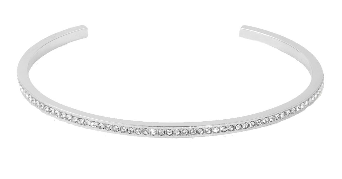 Mockberg Fancy eternity bangle bracelet silver-colored Small MO598