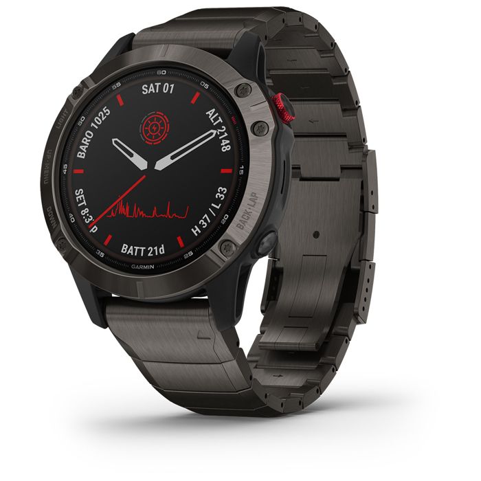 Garmin Watches Garmin Fenix 6s Pro Solar Black Garmin Fenix Pro