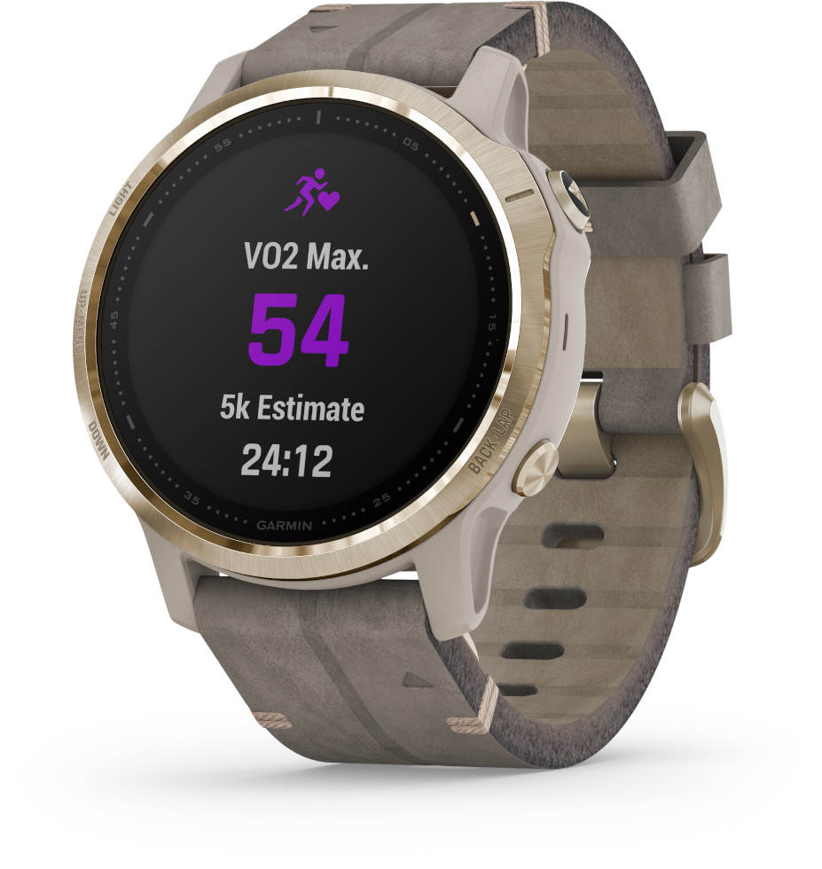 Garmin Fenix 6S Sapphire Light Gold Smart Watch 010 02159 40 watchesonline