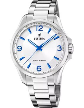 Festina Petite grey silver solar gents men's watch F20656/1