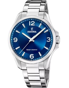 Festina Petite blue solar gents men's watch F20656/2
