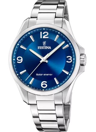 Festina Petite blue solar gents men's watch F20656/2
