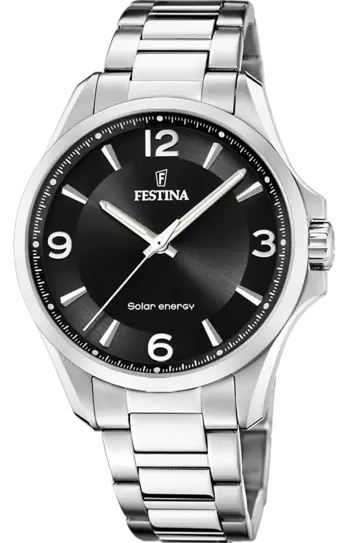 Festina Petite black solar gents men's watch F20656/4