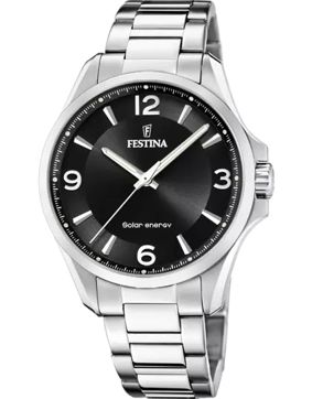 Festina Petite black solar gents men's watch F20656/4