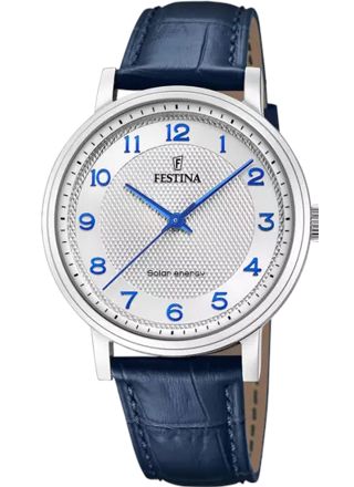 Festina Petite grey silver leather gents men's watch F20660/1